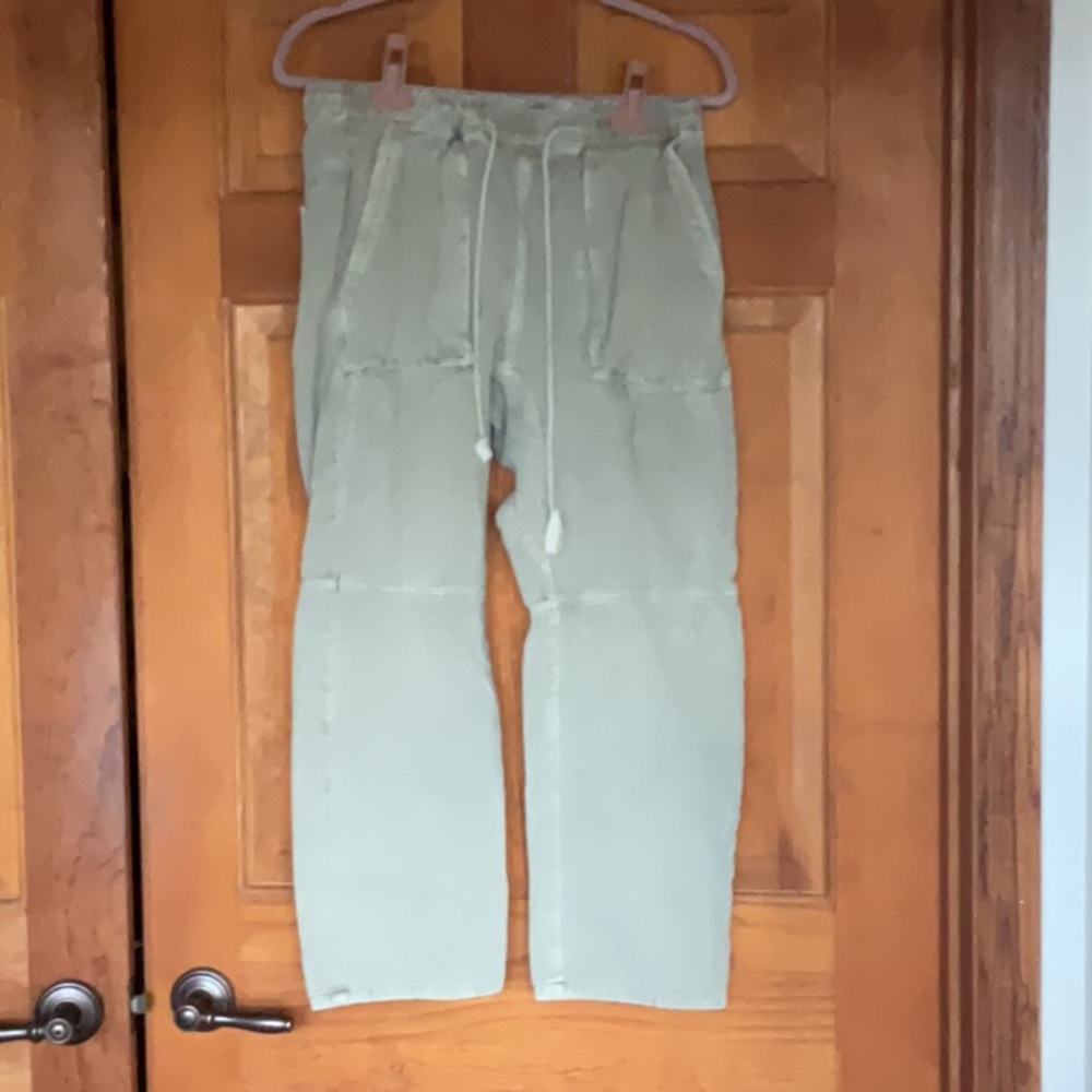 Womens Casual Drawstring Pants - navy green